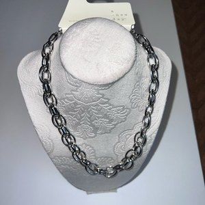 Thick Chain Link Necklace- A New Day Silver